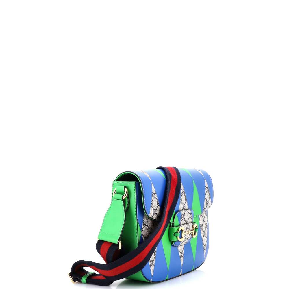 Gucci Horsebit Shoulder Bag Printed Gg #249327G98B - Picture 2 of 8